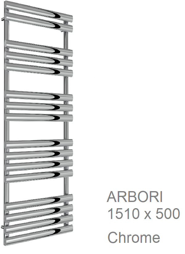 Arbori Towel Rail 820 x 500, Chrome